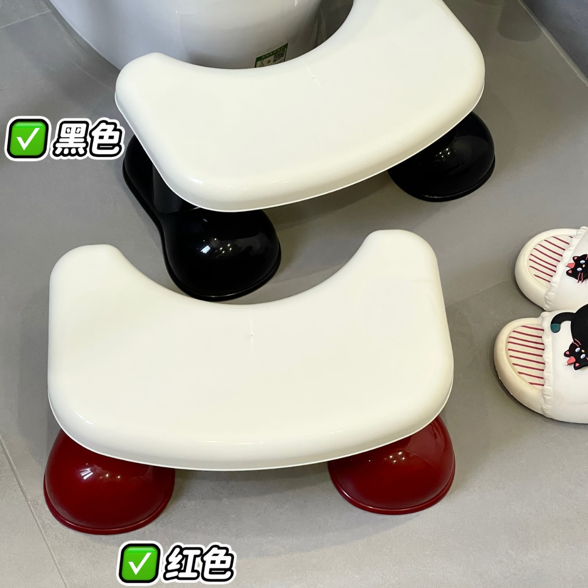 Taburete de inodoro, inodoro doméstico, agujero de cuclillas, artefacto asistido, cojín de inodoro, taburete antideslizante, taburete para niños grueso