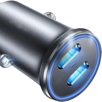 Mobil şarj cihazları dual output super fast - pd30wpd30w-black-bare-metal