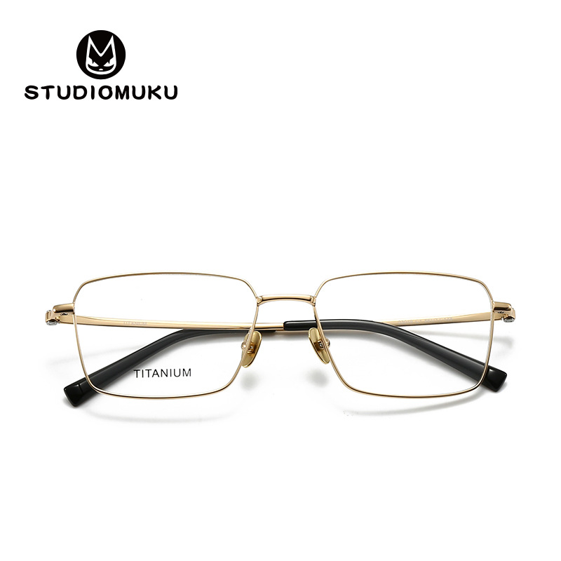 Gafas geniales de madera STUDIOMUKU Un marco de espejo dominante Sven imprescindible para los jugadores
