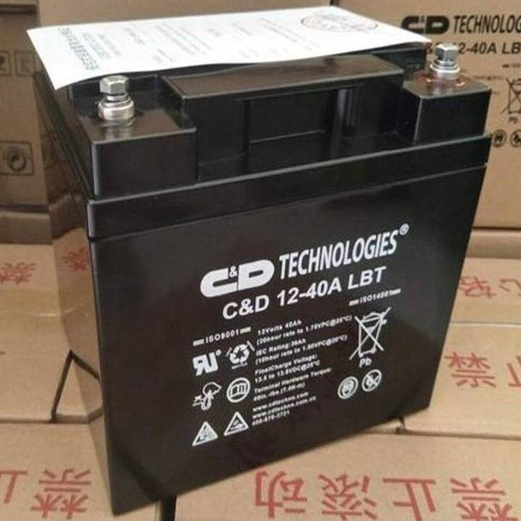 大力神蓄电池 C&D12-40ALBT 西恩迪12V40AH 阀控密封式