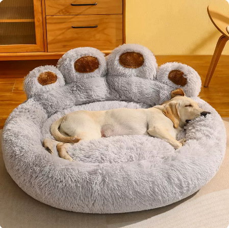 クマの足犬小屋、冬暖かい猫小屋、スリーピングマット、オールシーズン万能ペット用品、中型犬および大型犬用ソファベッド、クマの足小屋|undefined