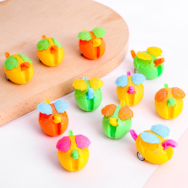 Dinosaurio huevo deformación Tire hacia atrás inercial coche regalo de juguete para niños bebé juguete educativo kindergarten empuje regalo