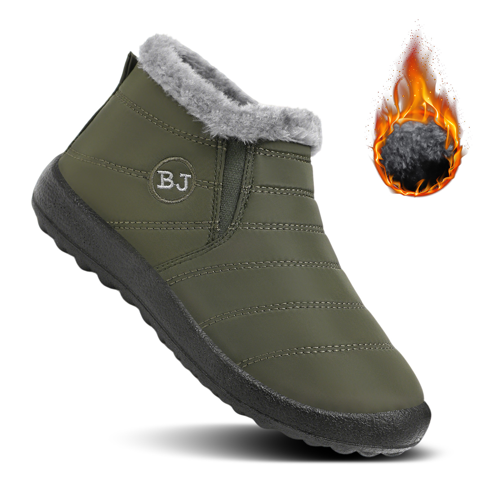 Zapatos de algodón de mujer transfronterizos botas de nieve botas de poliuretano de tamaño grande botas de mujer con botas de algodón caliente y gruesas