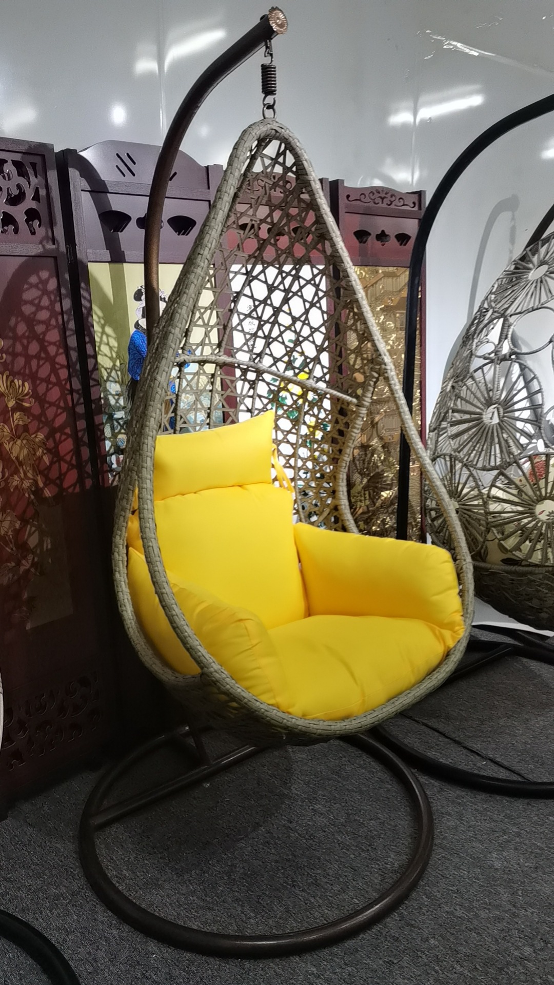 Silla Colgante o Hamaca para Balcón o Jardín - Para Interior o Exterior, Individual