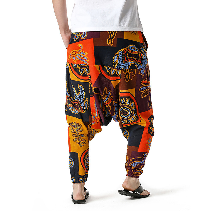 men's and women's foreign trade Harun yoga pants loose bohemian pants hanging pants moth pants 66
