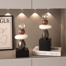 现代轻奢玄关桌面摆件家居客厅酒柜电视柜装饰品创意乔迁新居礼物