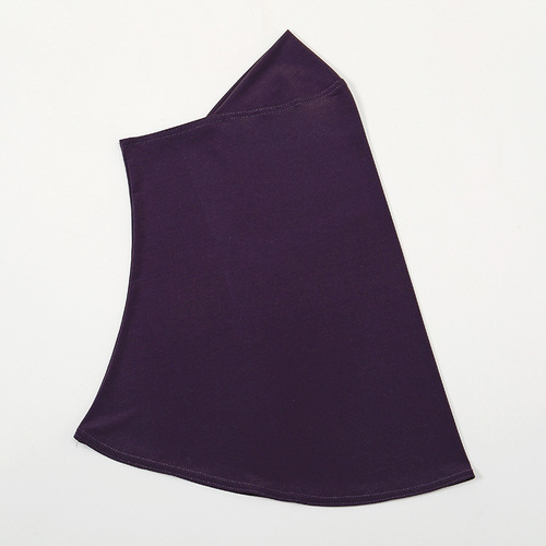 Cross-border new style convenient headscarf long neck solid color base cap small hat foreign trade single color crystal linen base hat for women