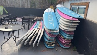 Jiangsu Factory Cross-border Surfboard Bracket Motorcycle Surfboard Hanger Long Board Bracket
