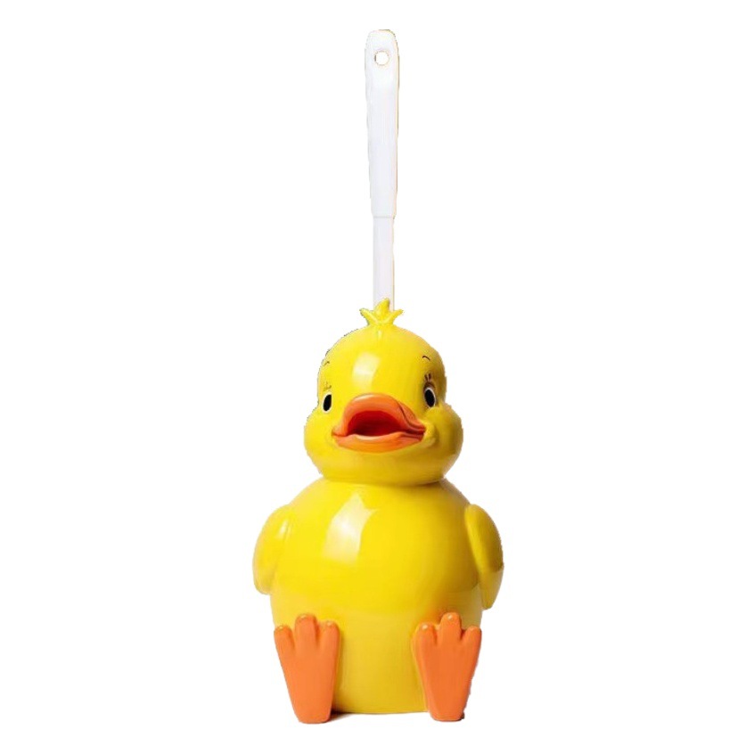 Herramientas de limpieza de pato amarillo de dibujos animados de animales creativos de venta caliente transfronteriza al por mayor transfronteriza con cepillo de limpieza de inodoro de base image 1
