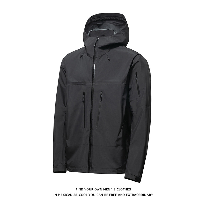 High-end heat-sealed single-layer jacket men's and women's coats, windbreakers, waterproof jackets, mountaineering jackets_voghion.com