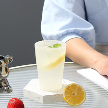 商用饮料果汁啤酒牛奶杯子套装透明水杯塑料家用客厅喝水酒店餐厅