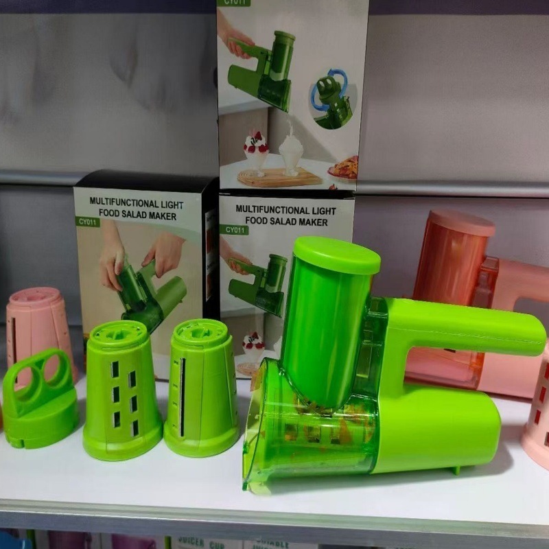 電動野菜カッター、多機能ライトサラダ調理機、ローラースライス、細断、氷削り、野菜カッティングキッチン用品クロスボーダー|undefined