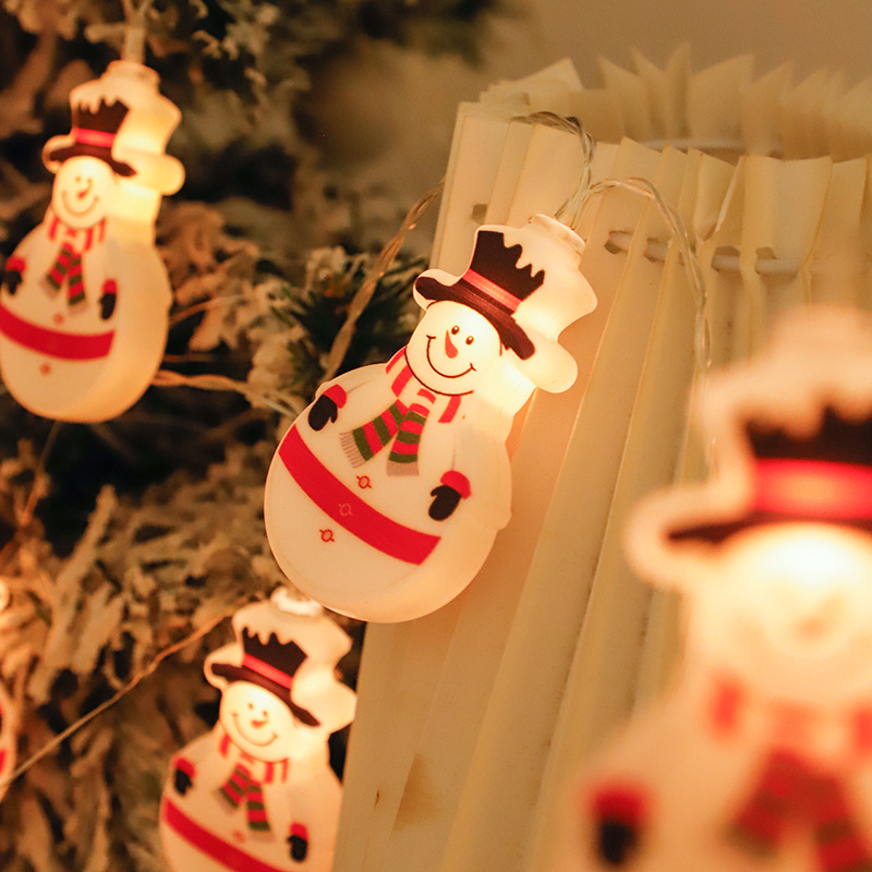 Decoración navideña, luces de colores, luces intermitentes, luces de cadena, alces huecos, luces colgantes, decoración de la habitación de la niña, atmósfera del maletero