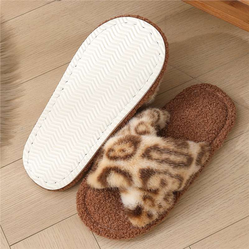 Zapatillas de algodón domésticas de mujer transfronterizas, zapatillas de algodón cálidas, suela de espuma EVA de mujer