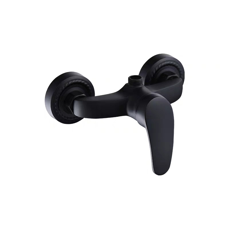 Baño oculto traje de ducha negro válvula mezcladora grifo de cobre ducha de lluvia grifo caliente y fría image 3