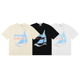 2025��ʽ���� Rhude��ͧ�㘷��ӡ����Ů���e�A�I����T�����Q���l