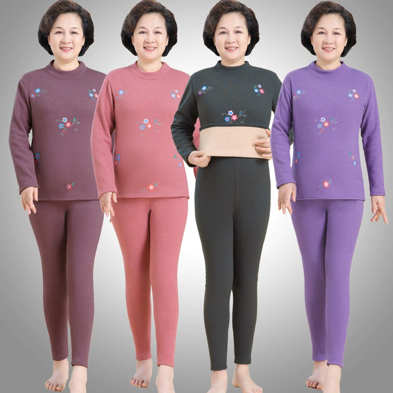 Бабушка Деронг термобелье среднего и пожилого женского пола с полувысоким воротником