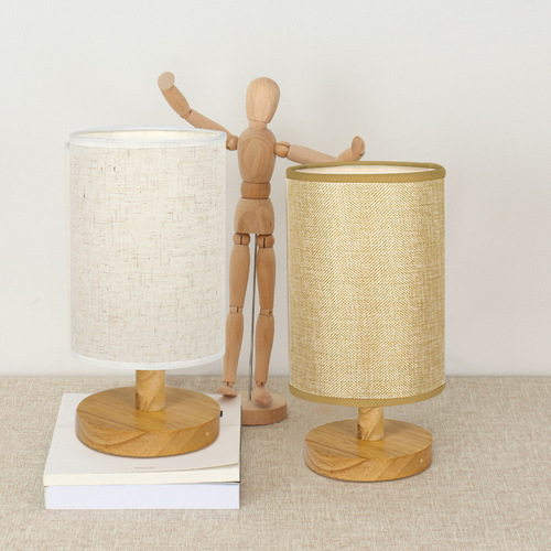 Modern simple hotel table lamp bedroom study dormitory cylindrical bedside lamp decal led decorative table lamp usb style