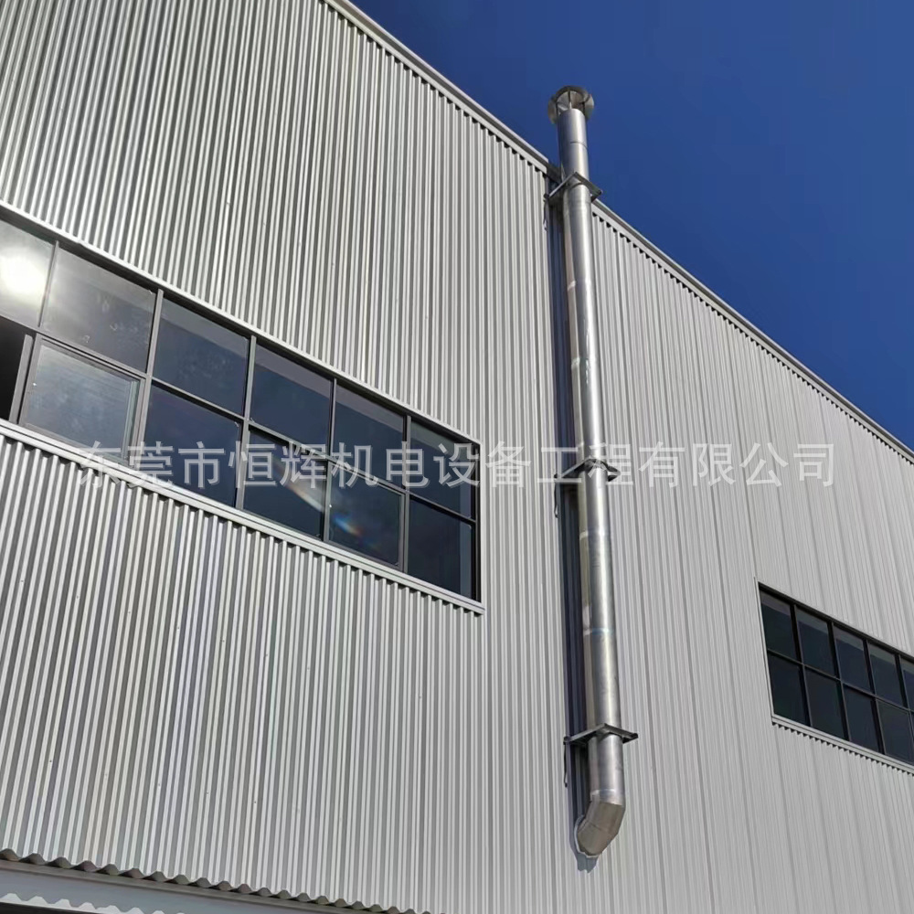 发电机锅炉房烟管烟囱 发电机双层保温烟管恒辉厂包安装