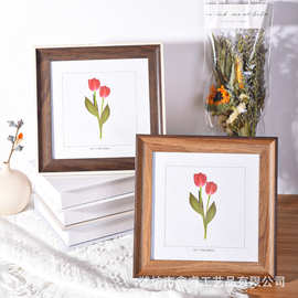 正方形4寸5寸相框6寸7寸8寸10寸摆台剪纸框书法卡纸装裱画框批发