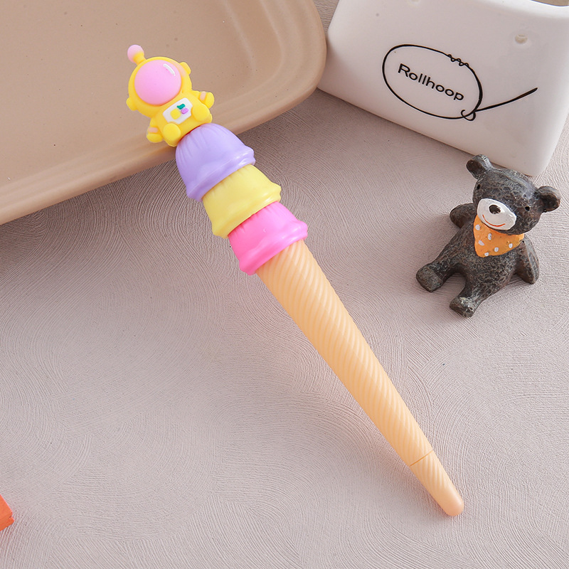 Bolígrafo de góner Haagen-Dazs Bolígrafo de góner de cono de dibujos animados Bolígrafo de góner de helado Papelería creativa Regalo de premio para estudiantes