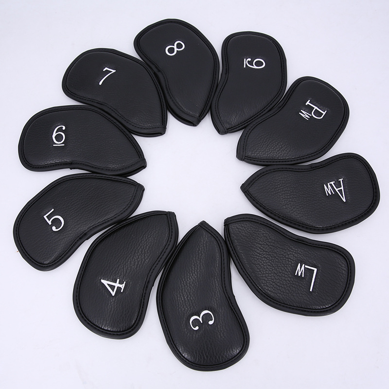 Nuevo Golf hierro varilla manga bordado Club tapa CUBIERTA Cubierta 10 accesorios de golf al por mayor