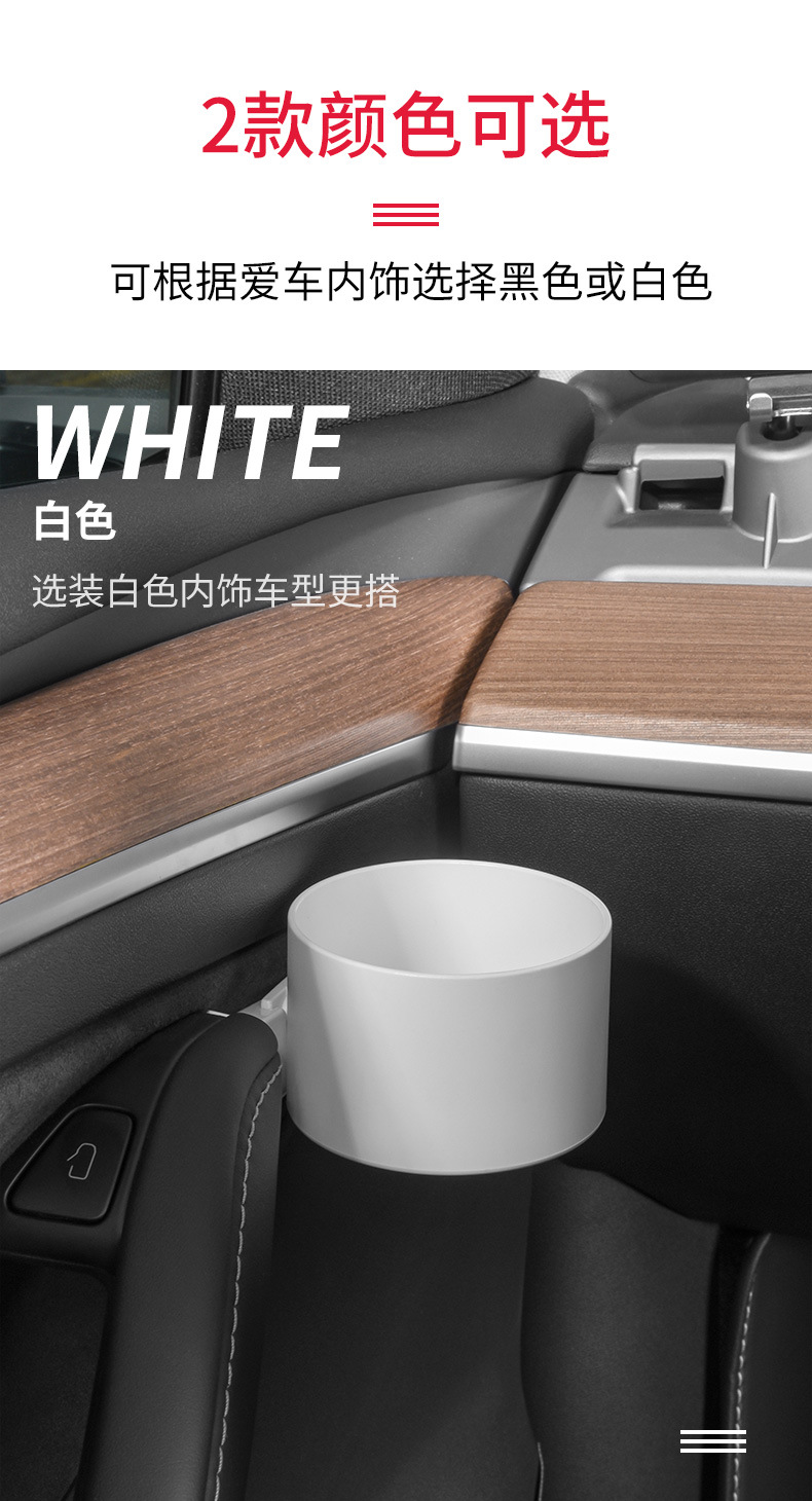 Suitable for Tesla Model3 Y Door Storage Box Four Side Door Beverage Rack Water Cup Holder Car Storage Box
