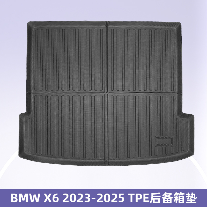 Para BMW X6 2023-2025 3D Material para todo clima TPE Almohadilla del pie Cojín del maletero Cojín del respaldo