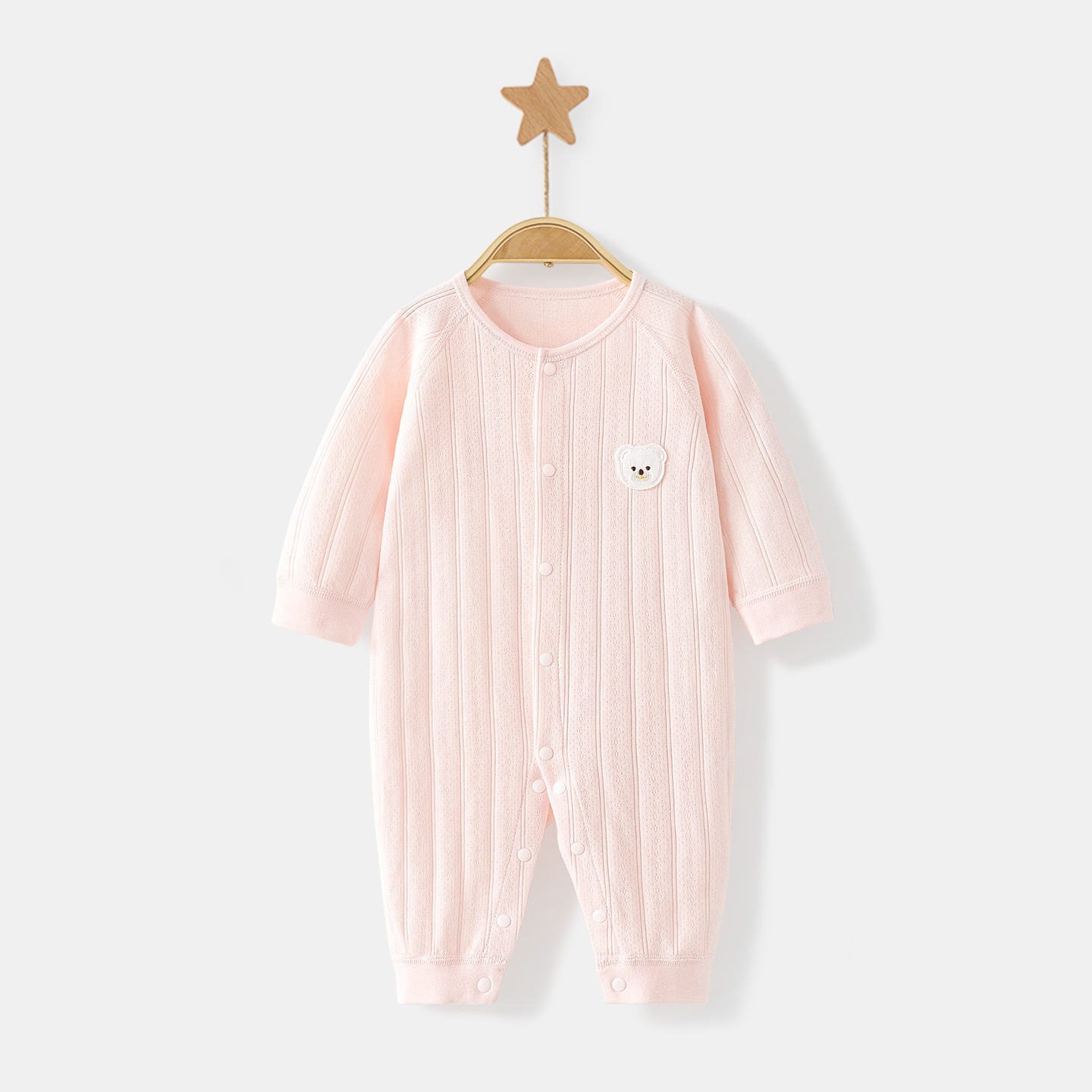Ropa de bebé recién nacido primavera y otoño algodón vestido de otoño ropa de abrigo infantil delgada apretada base bata de bebé hombre y mujer