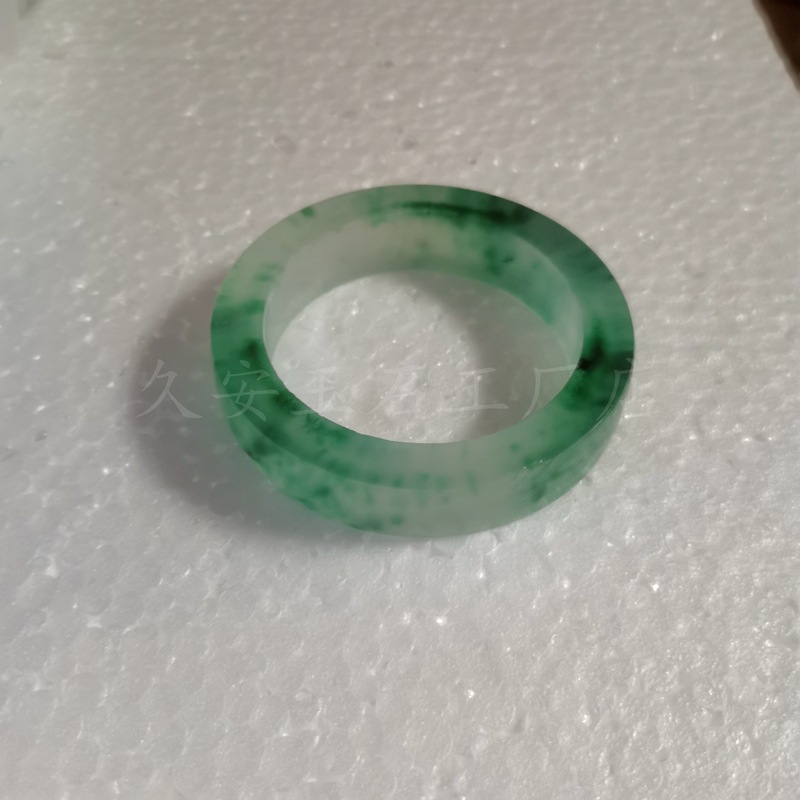 석영암 옥 떠있는 꽃 팔찌 흰색 팔찌 하늘색 거친 팔찌 옥 옥 액세서리 광택이 없는 거친