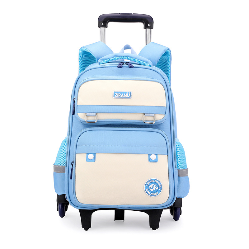 Pescado natural nuevo tirón mochila al por mayor escaleras mochila de estudiantes 3 - 6 grados antidesgaste