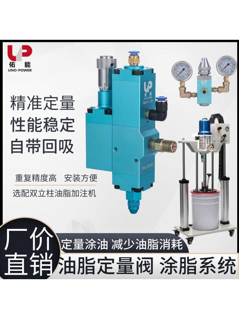 佑能油脂定量阀润滑注油阀注脂阀高压带回吸点油阀黄油涂油机