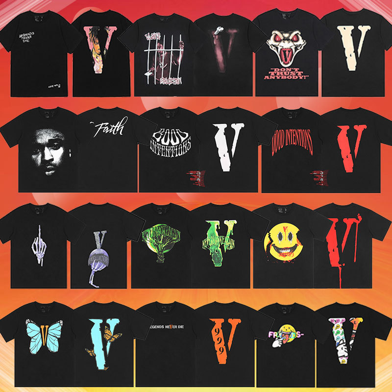 External single VLONE FOG short-sleeved 999 joint butterfly high street Tee loose crew neck T-shirt men's limited large V tide brand