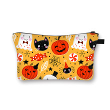 新款万圣节化妆包学生便携大容量收纳包可爱手拿包一个起批
