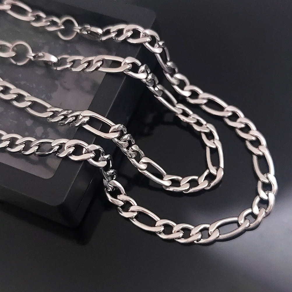 Европейские и американские украшения 304 из нержавеющей стали nk3:1 ожерелье панк хип-хоп кулон цепи Фигаро цепи кубинское ожерелье