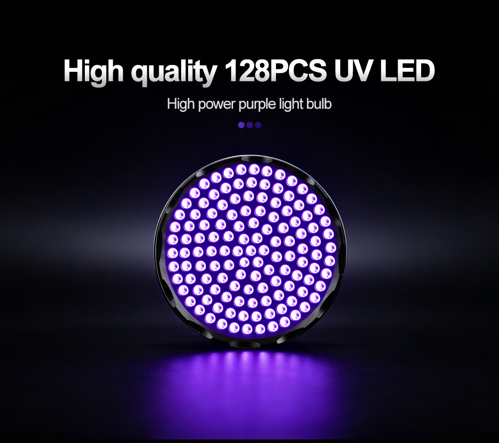 Cross-Border Uv Purple Light Flashlight Factory Wholesale Counterfeit Money Detector Fluorescent Mask Detection Lamp Pet Urine Stain Ultraviolet Lamp