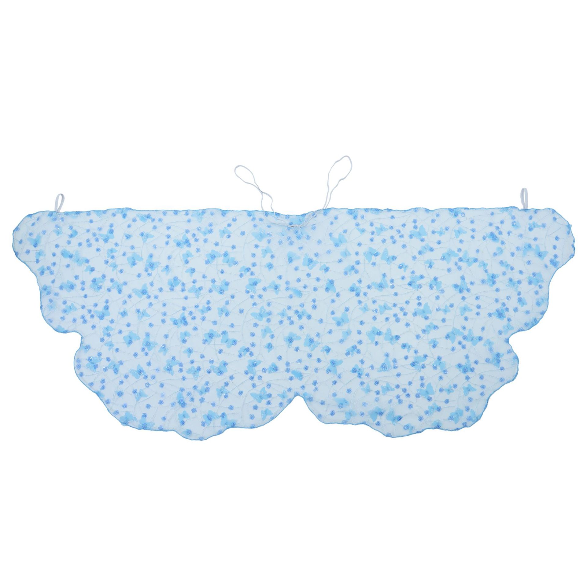 Transfronterizos de material de nylon sequinado capas para niños capas de malla de mariposa capas capas de fiesta capas