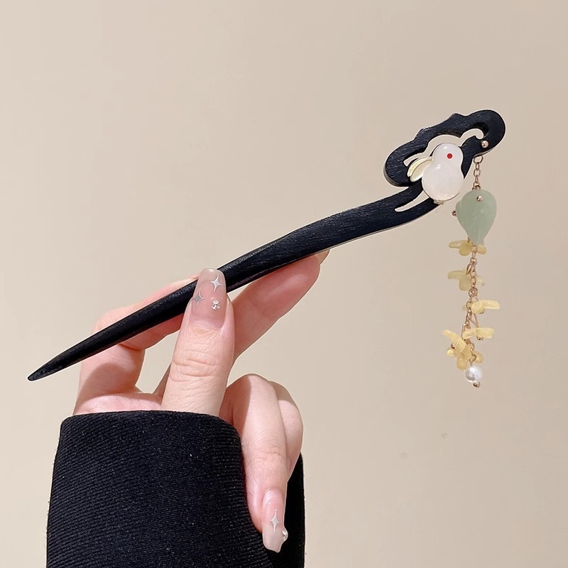 El estilo de alta sensación de miniatura caballo falda clip de cabello nuevo estilo chino tocado antiguo clip de cabello estilo nacional clip de cabello paso de cabello para mujeres image 133