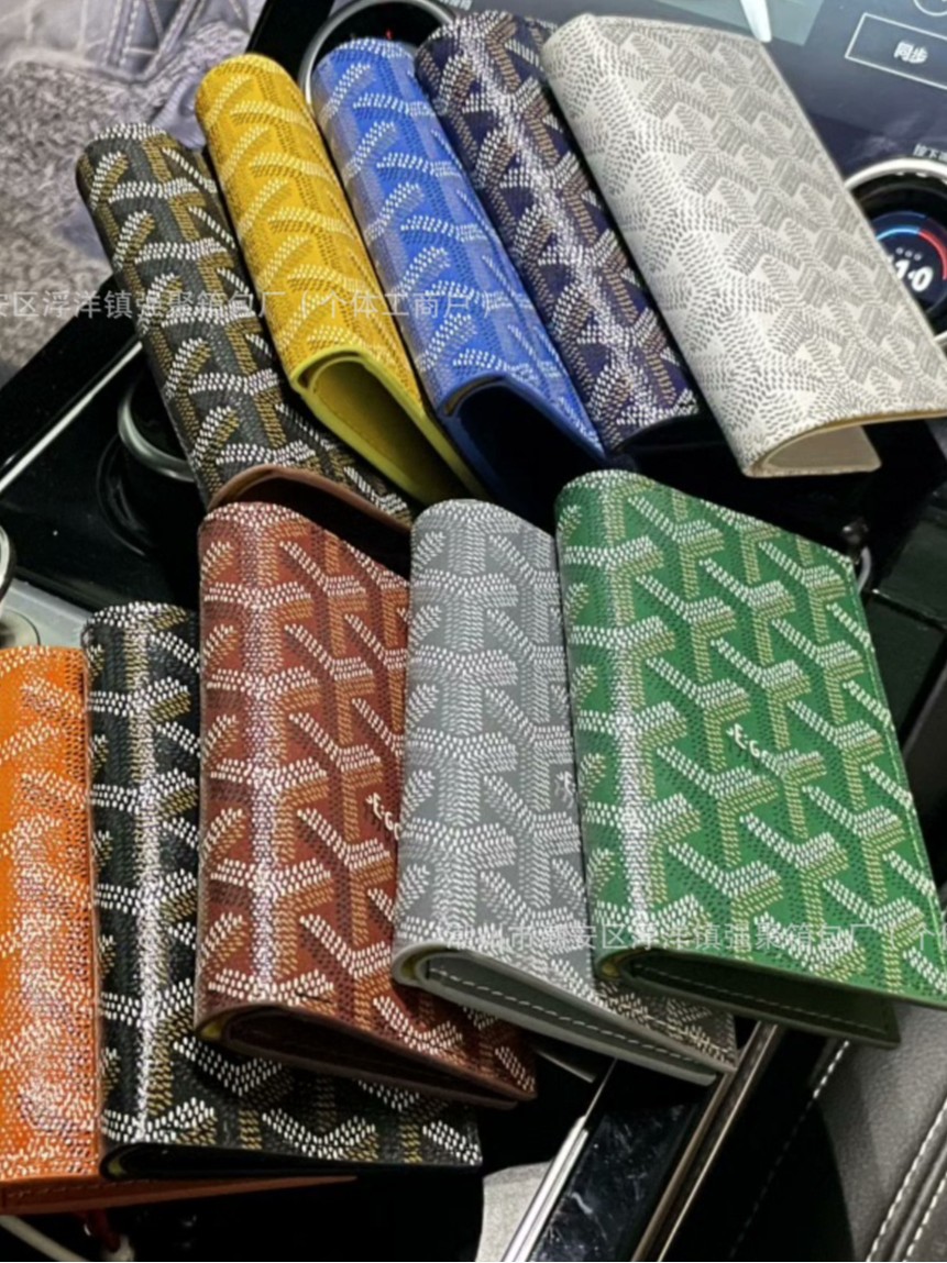 2025 nueva tarjeta Goya portacartera goyard impresión corta bolsa de tarjetas plegables bolsa de cambio bolsa de moda