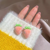 Small universal fruit demi-season fresh cute earrings, 2021 years, simple and elegant design