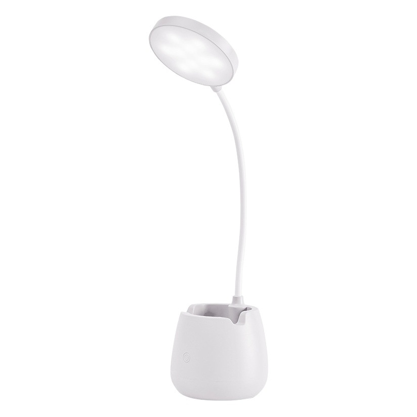 Lámpara de escritorio recargable USB con luz cálida, protección ocular, ideal para lectura o dormitorio