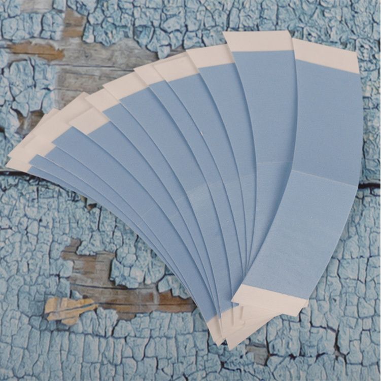Cross-Border Adhesive Curved Wig Hair Extension Tape, Blue Glue Waterproof and Sweat-Proof, Traceless Biological Lace Wig Double-Sided Tape Cross-Border Adhesive Curved Wig Hair Extension Tape, Blue Glue Waterproof and Sweat-Proof, Traceless Biological Lace Wig Double-Sided Tape
