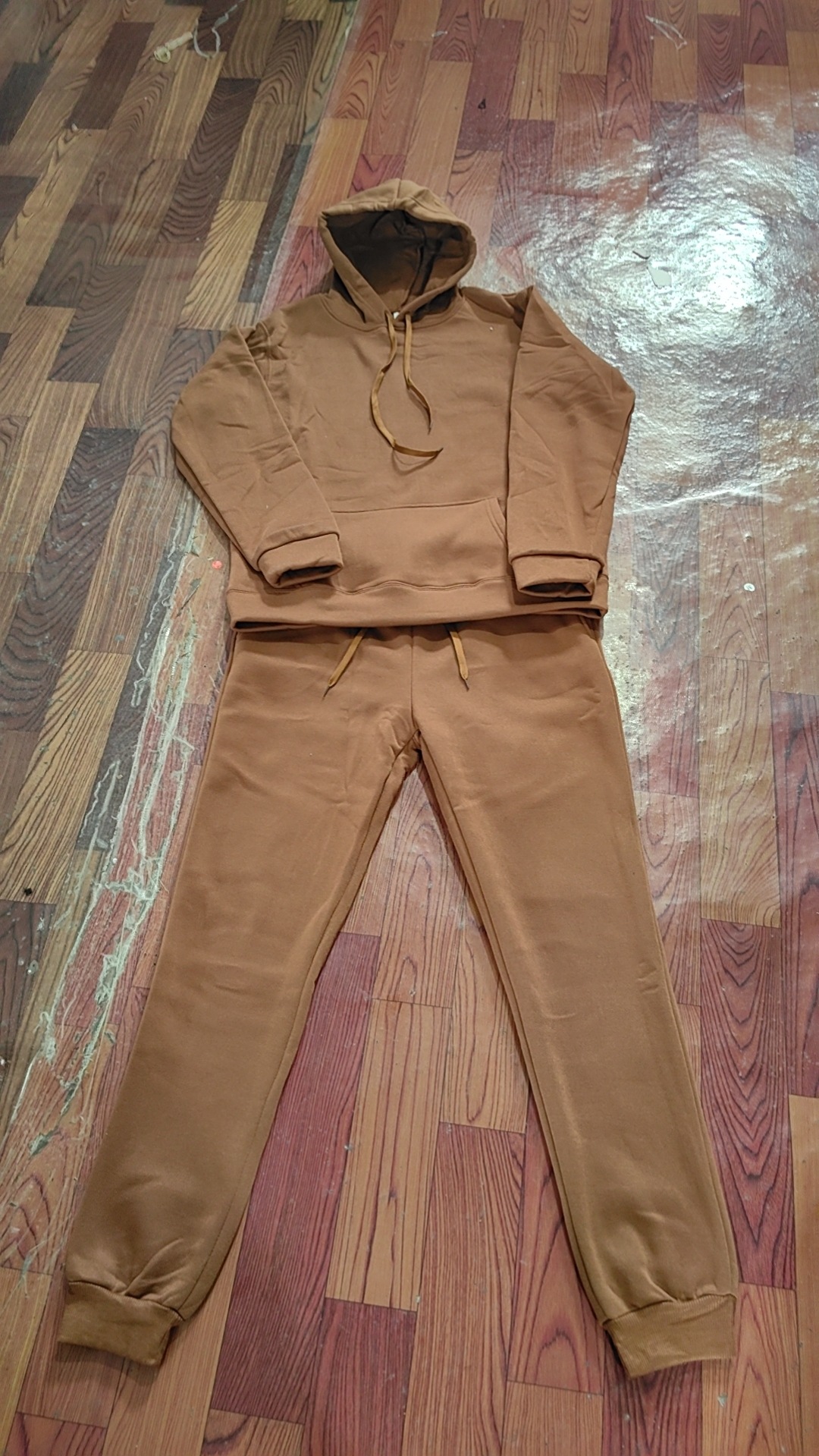 220g tela más tamaño fábrica al por mayor color sólido suéter traje hombres y mujeres marca de moda suelta más tamaño traje pareja