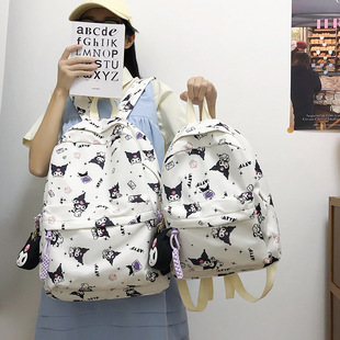Backpack women's Korean-style ins style new simple junior high school student schoolbag large capacity Women's fresh printed backpack