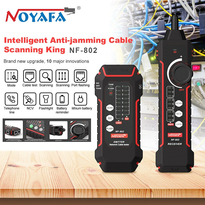 NOYAFA Smart Mouse Производитель NF802 Кабель для передачи данных по сети Поиск линии Тестер линии Поиск линии с защитой от помех