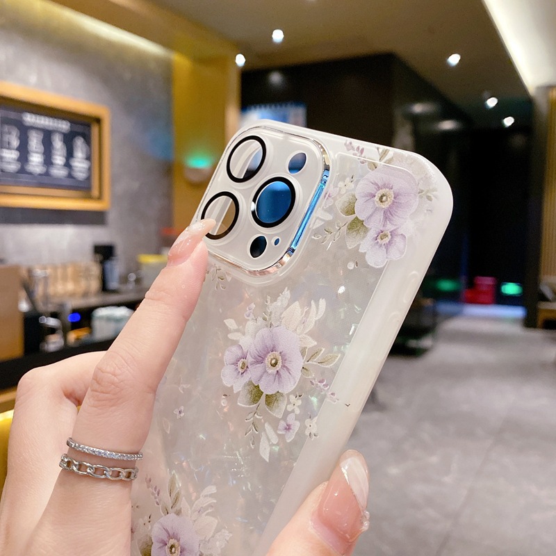 Floral Protective Phone Case For Iphone Series Stylish Cover_voghion.com