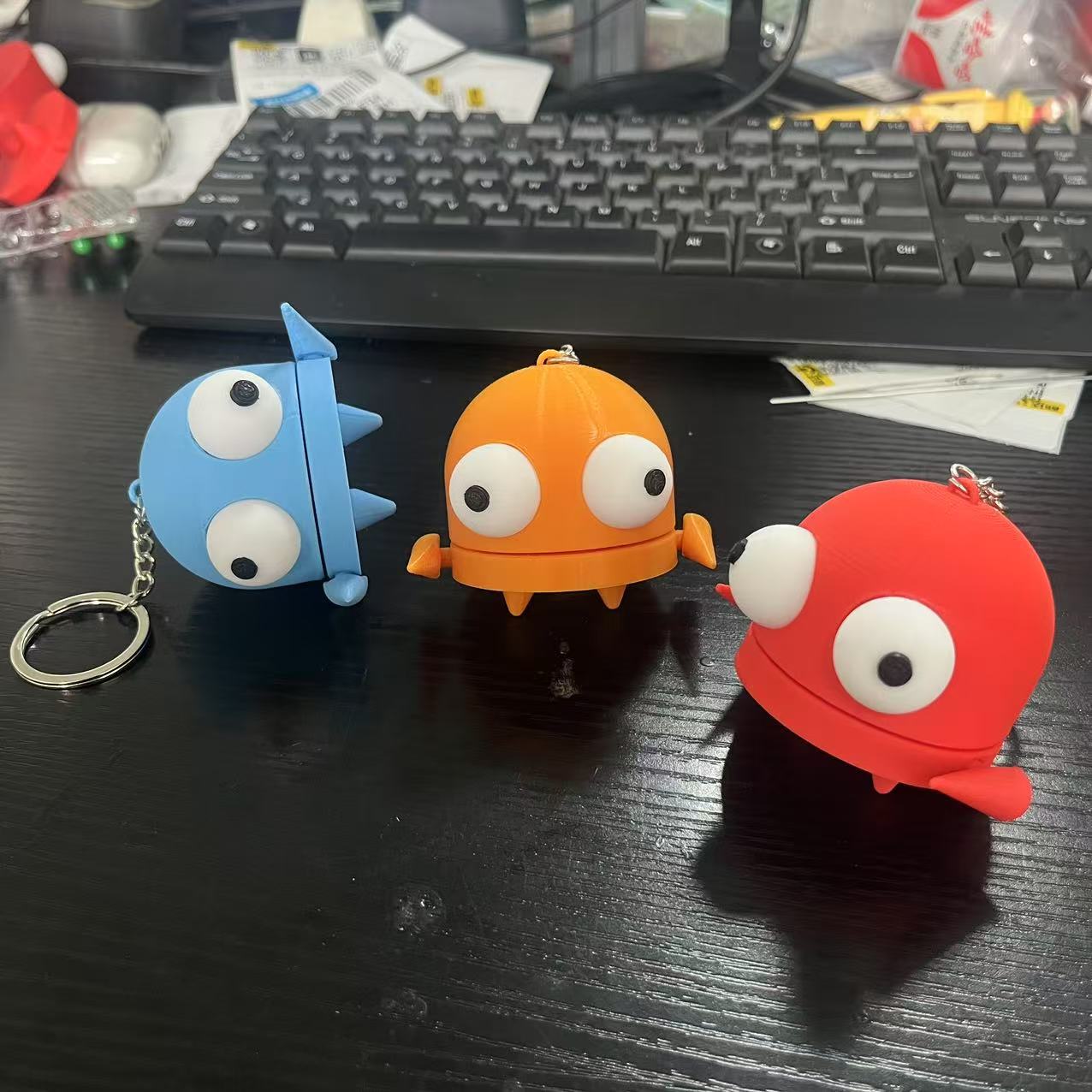 Robot dolls and keychains