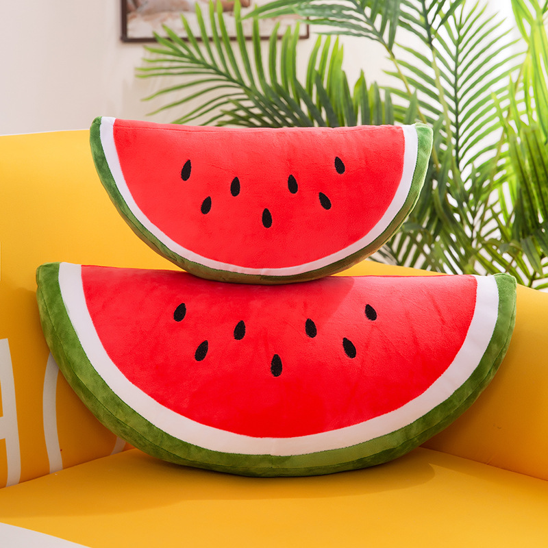 New simulation fruit pillow, watermelon cushion, plush toy, office chair sofa cushion, stuffed doll