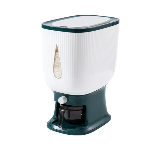 New Zuocheng household pressure metering rice bucket insect-proof and moisture-proof kitchen large-capacity rice storage bucket 10KG rice bucket