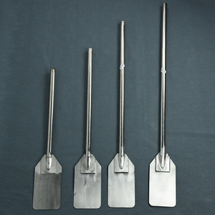 Spot steel handle shovel head generous shovel hotel chef spatula stainless steel thickened square head iron pot shovel stirring rod